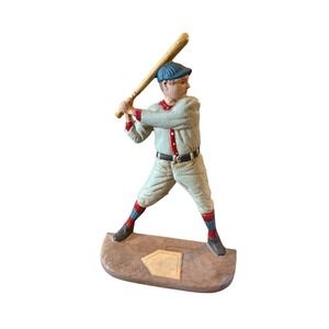 Vintage Cast Iron‎ Baseball Player Doorstop Midwest Imports Made in Taiwan